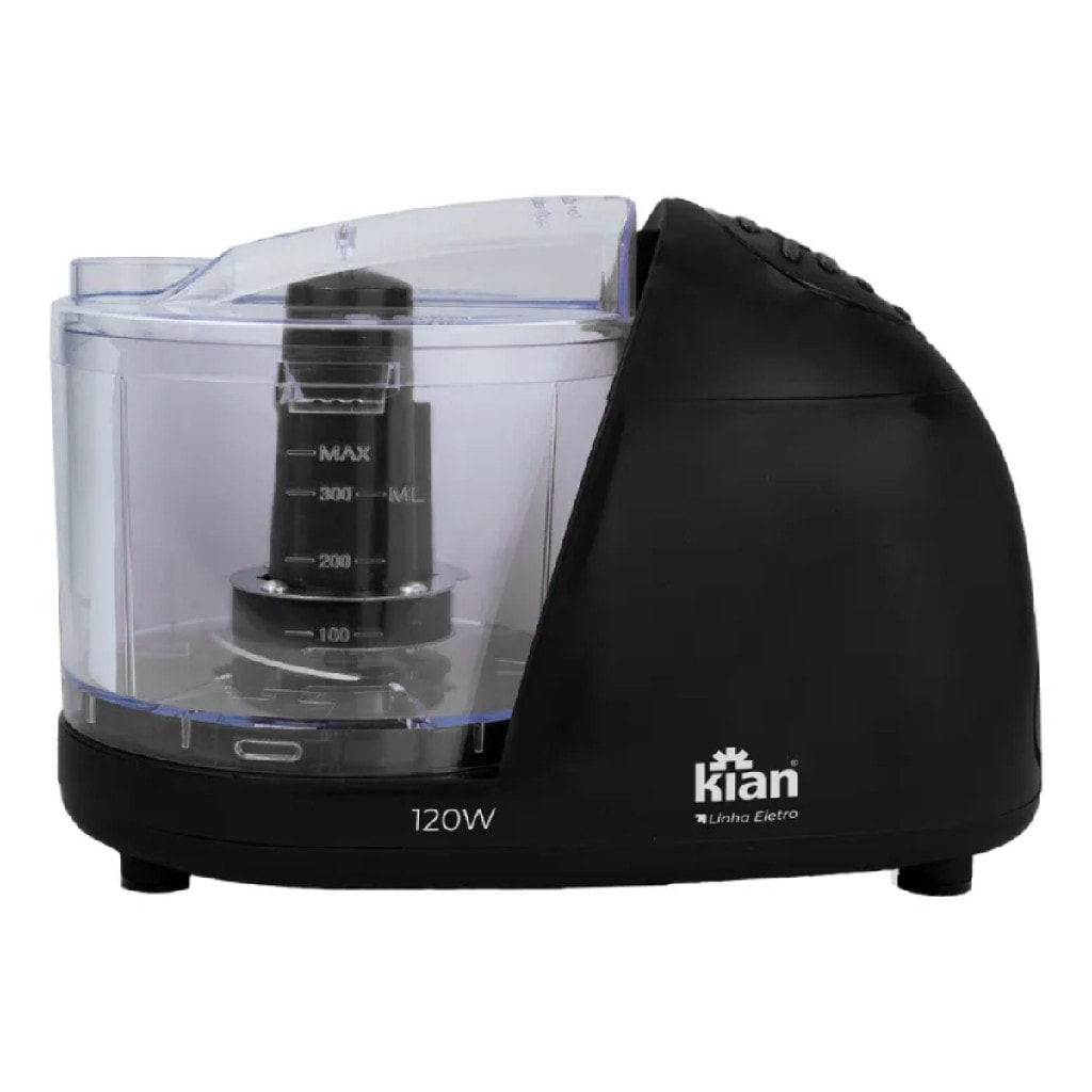 Imagem do Mini Processador De Alimentos Eletrico Preto Kian 120w Preto 127v
