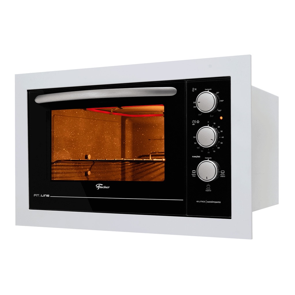 Imagem do Forno Eletrico Fischer Fit Line Embutir 48l Branco 220v