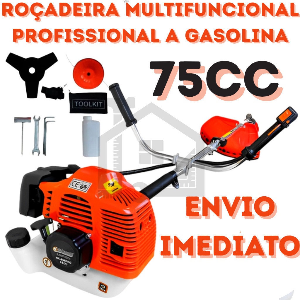 Imagem do Rocadeira Multifuncional 75cc Nakasaki A Gasolina Profissional Acessorios E Brindes