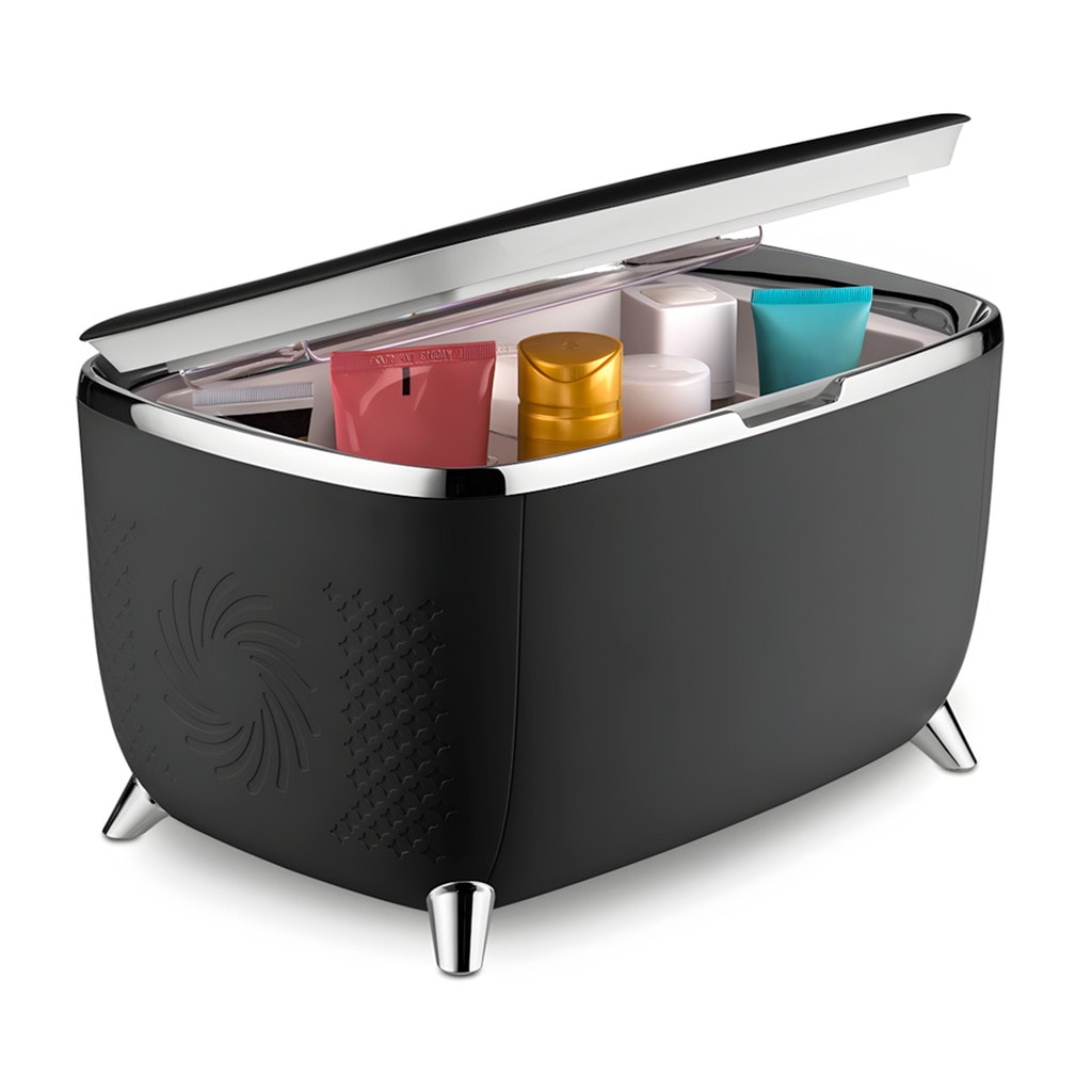 Imagem do Mini Geladeira Preta Skincare Fridge 6l Portatil Multifuncional Bivolt Multi Care