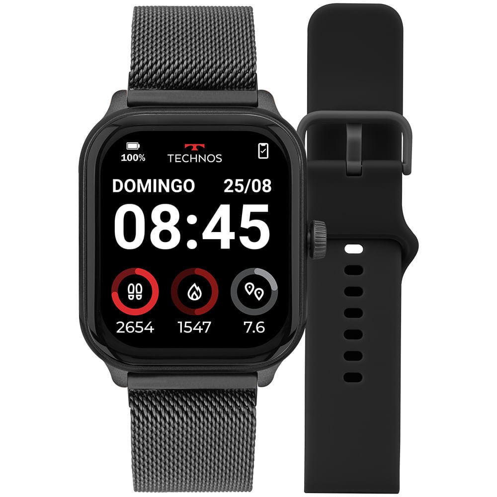 Imagem do Smartwatch Technos Connect Max Pro Preto Tmaxpaa 8p
