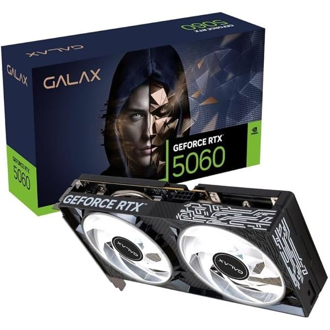 Imagem do Placa De Video Galax Nvidia Geforce Rtx 5060 1 Click Oc V2 8gb Gddr7