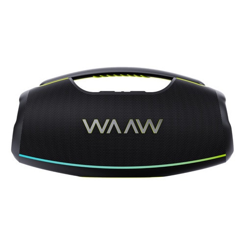 Imagem do Caixa De Som Bluetooth Boombox Waaw By Alok Hyperboom 1000 A Prova D Agua Preta 127 220v