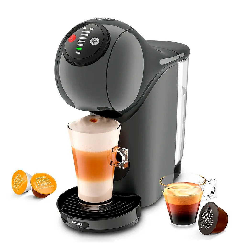 Imagem do Cafeteira Nescafe Dolce Gusto Arno Genio S Basic Multibebidas Eletrica Digital Automatica Grafite Dgs5