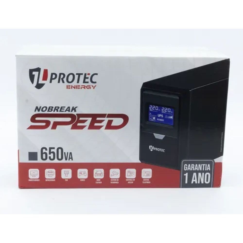 Imagem do Nobreak Jlprotec Speed 650va Bivolt Preto