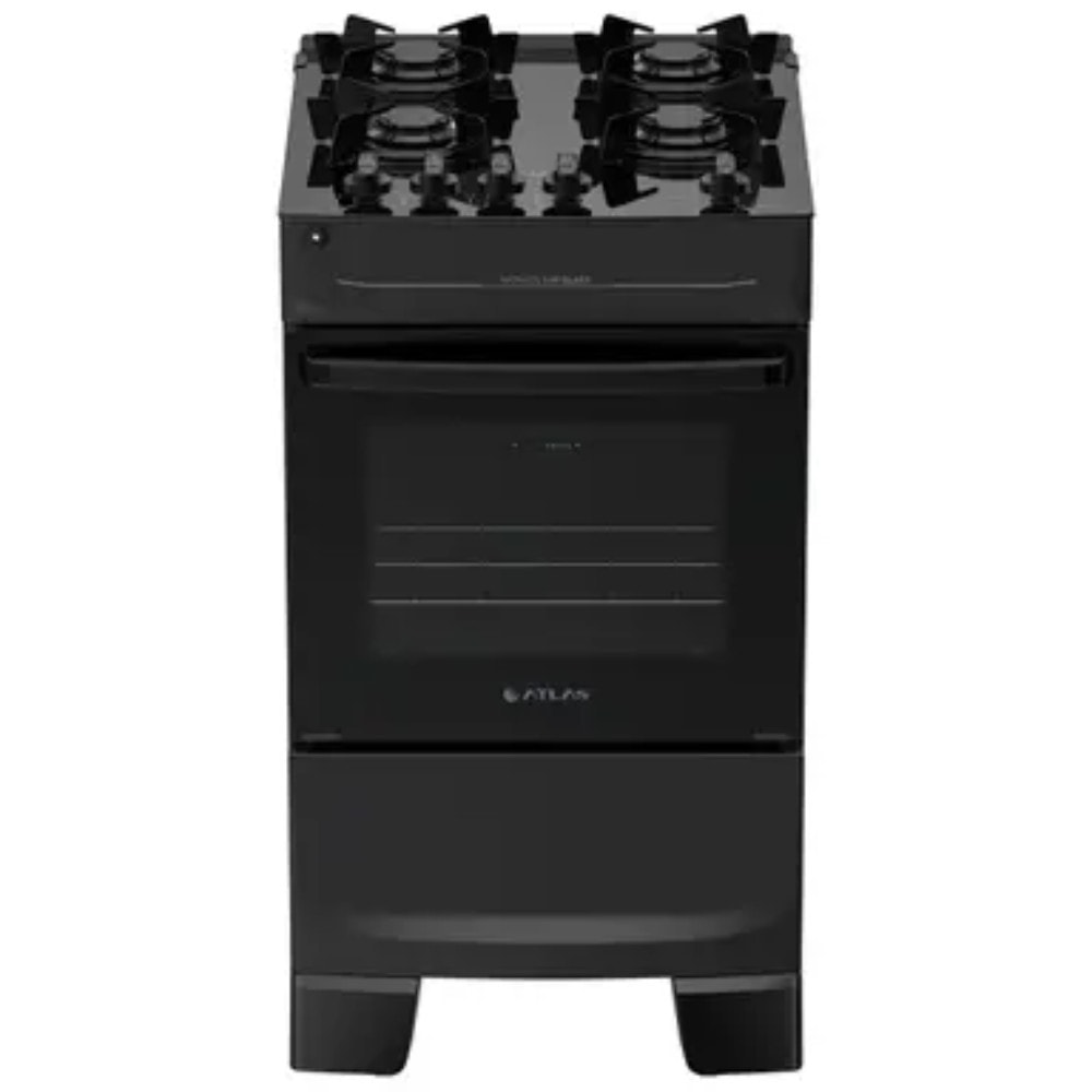 Imagem do Fogao Monaco Top Glass 4 Bocas Automatico Mesa De Vidro Forno Atlas