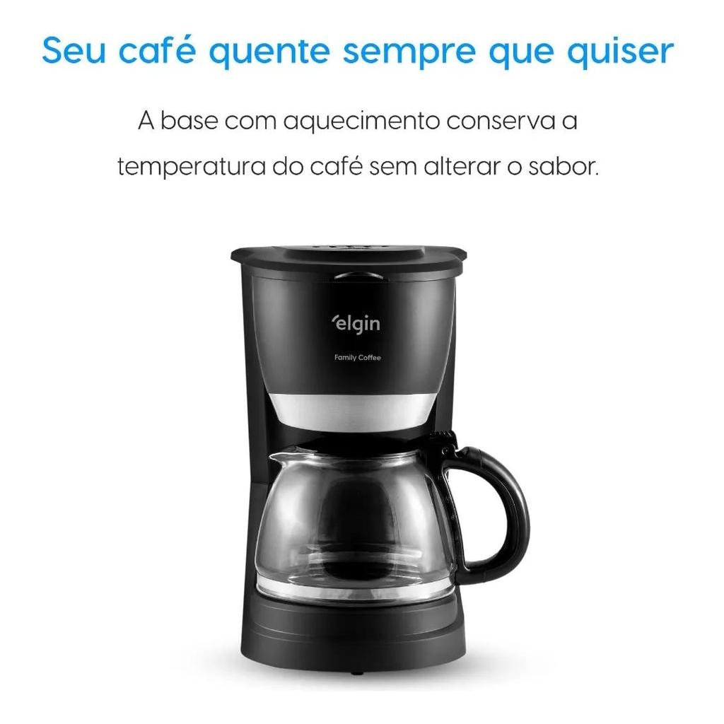 Imagem do Cafeteira Eletrica 30 Xicaras Elgin Family Coffee Preta