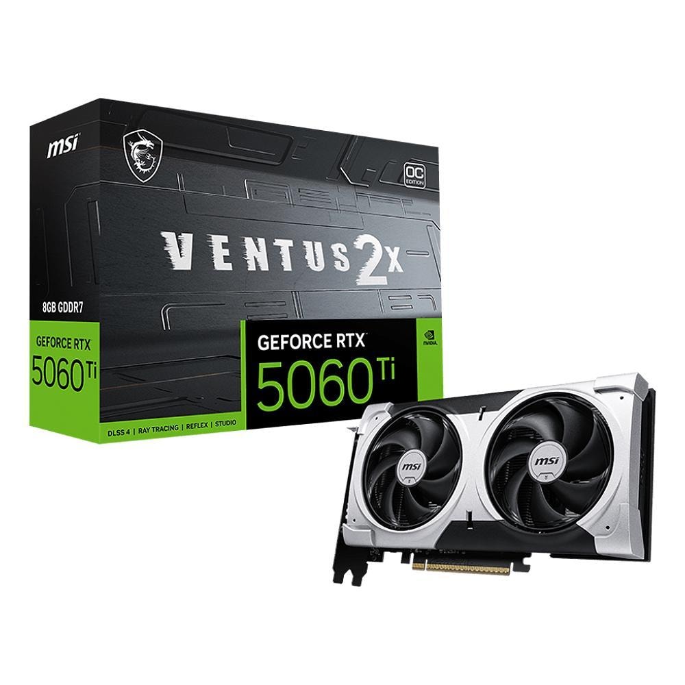 Imagem do Placa De Video Msi Geforce Rtx 5060 Ti Ventus 2x Oc Plus 8gb