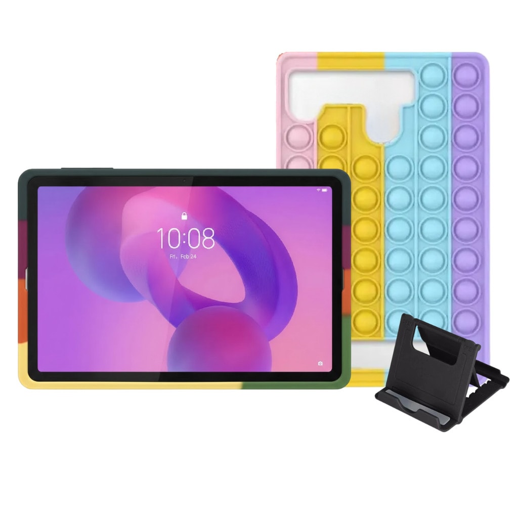 Imagem do Capa Emborrachada Infantil P Tablet Lenovo Idea Tab11 Suporte
