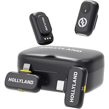 Imagem do Microfone De Lapela Sem Fio Hollyland Lark A1 Versao Combo Original Lacrado