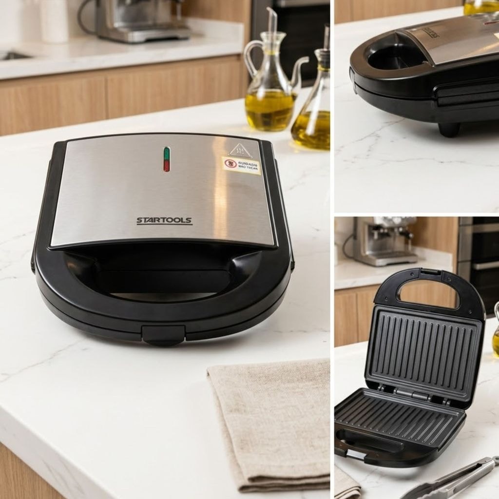 Imagem do Sanduicheira Grill 2 Em 1 Eletrica 220v 750w Inox Startools