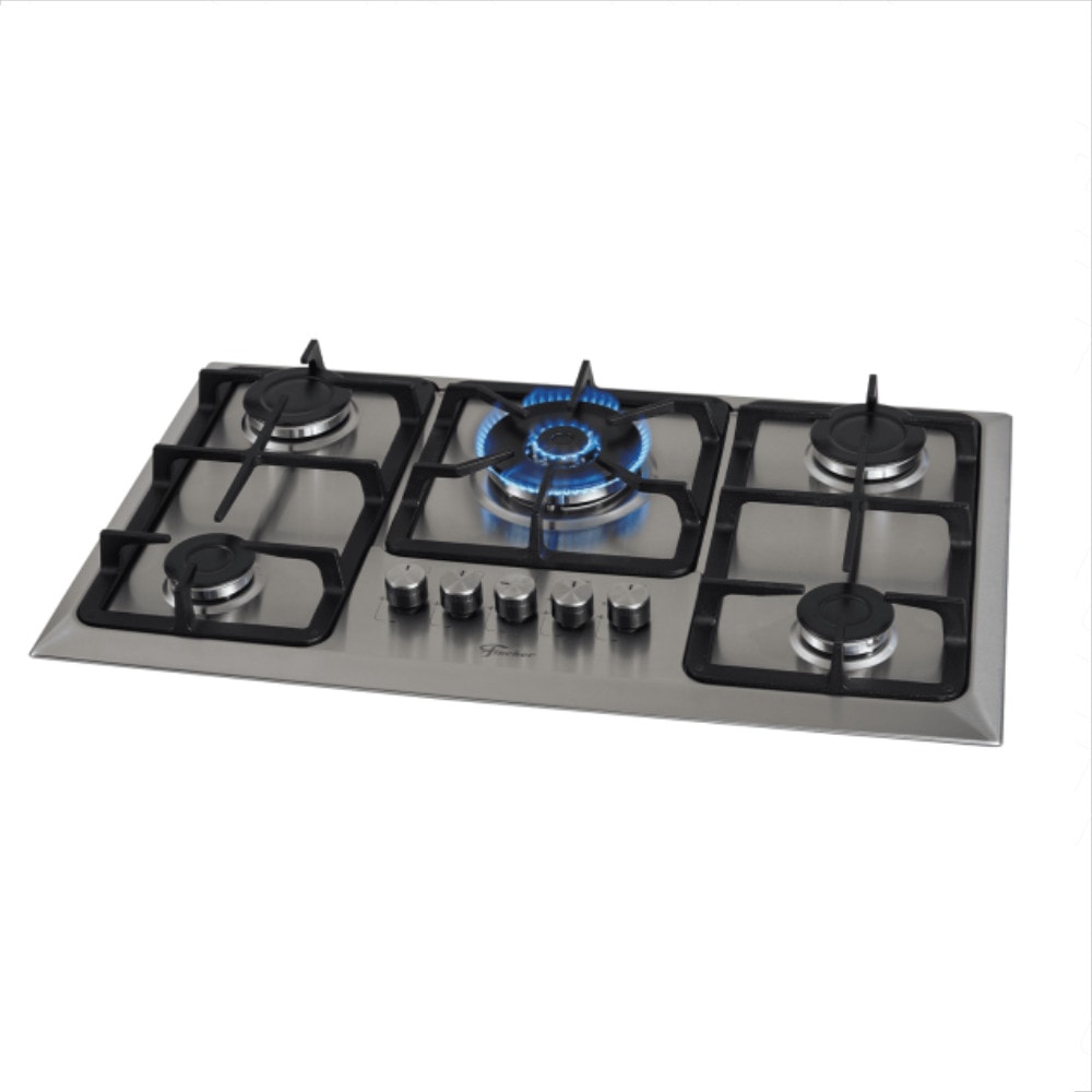 Imagem do Cooktop 5 Bocas Fischer Infinity Tripla Chama Mesa Inox Bivolt