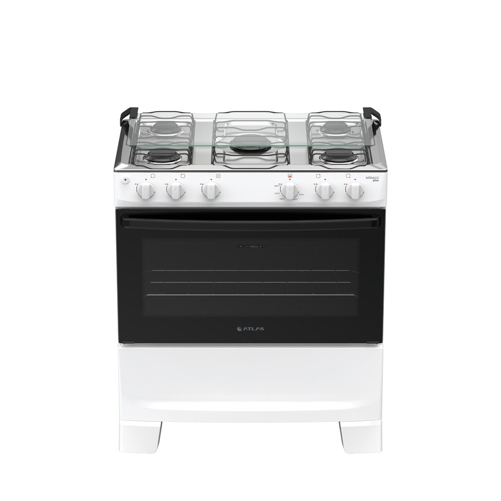 Imagem do Fogao 5 Bocas Atlas Monaco Plus Automatico Mesa Inox