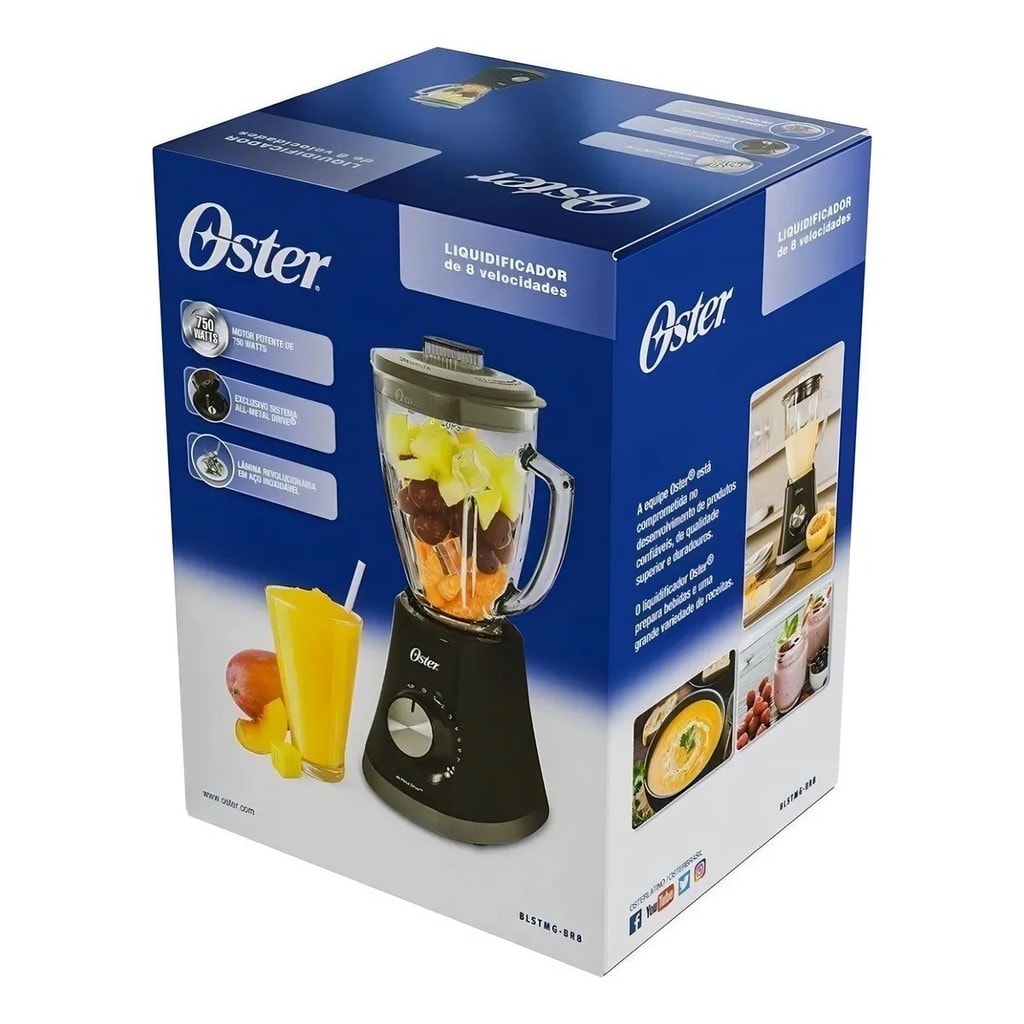 Imagem do Liquidificador Oster Super Chef 750w Rr8 Jarra De Vidro 110v