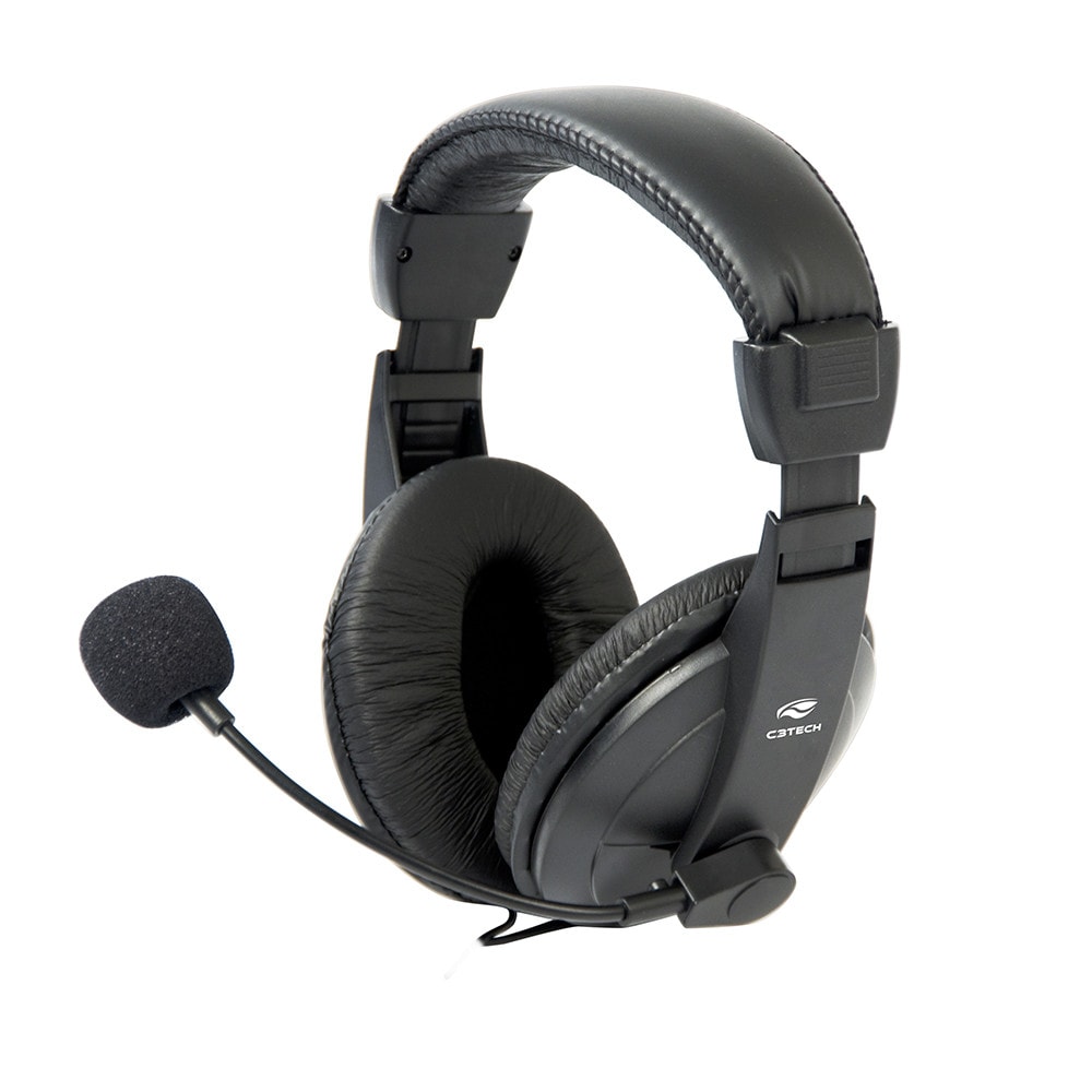 Imagem do Fone Com Microfone Conector P2 Voicer Comfort C3tech Ph 60