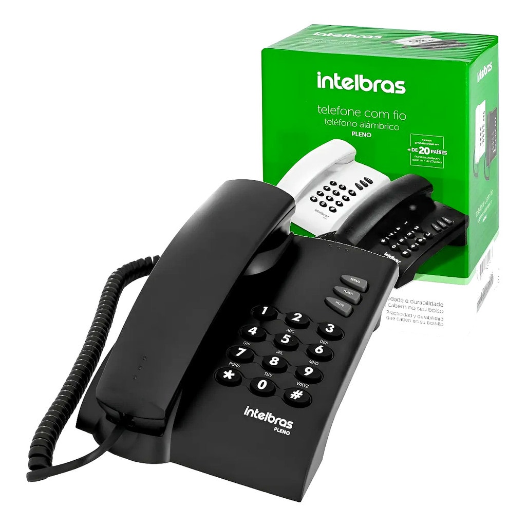 Imagem do Telefone C Fio Pleno Preto Intelbras