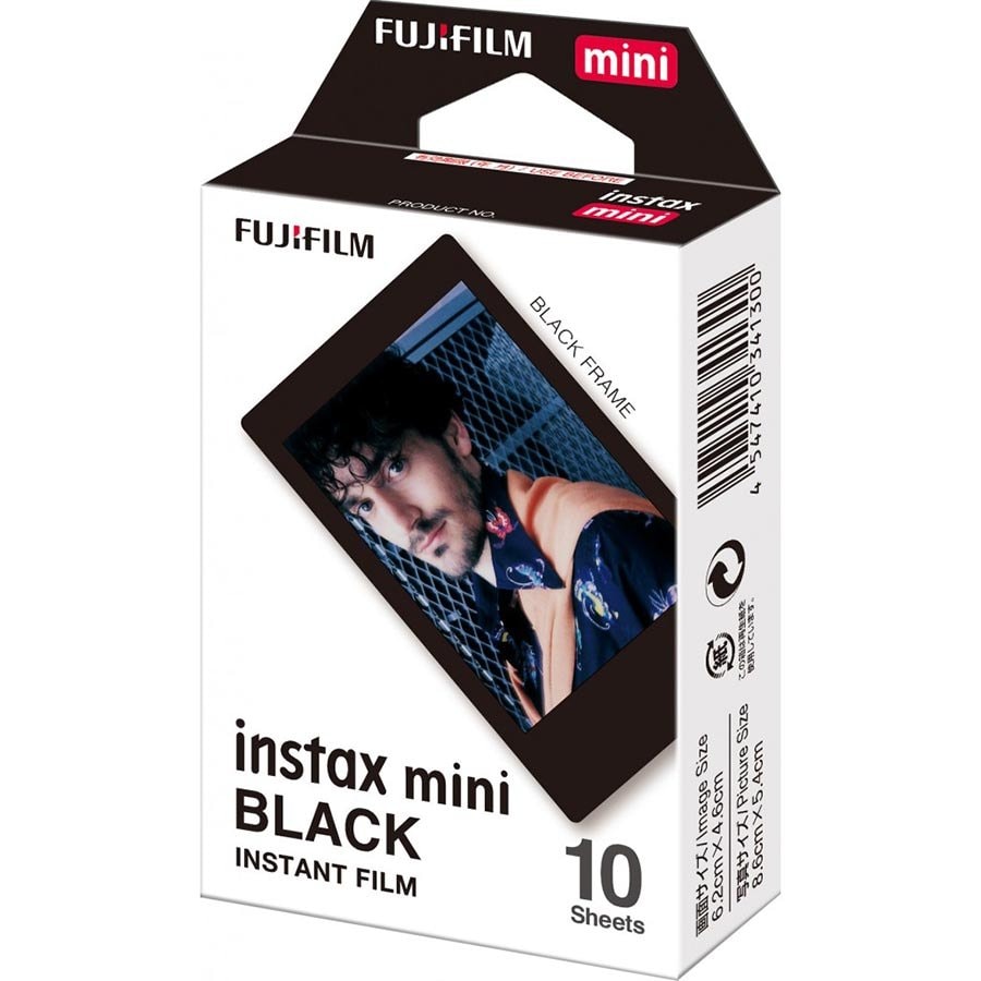 Imagem do Filme Instantaneo Fujifilm Instax Mini Black 10 Fotos