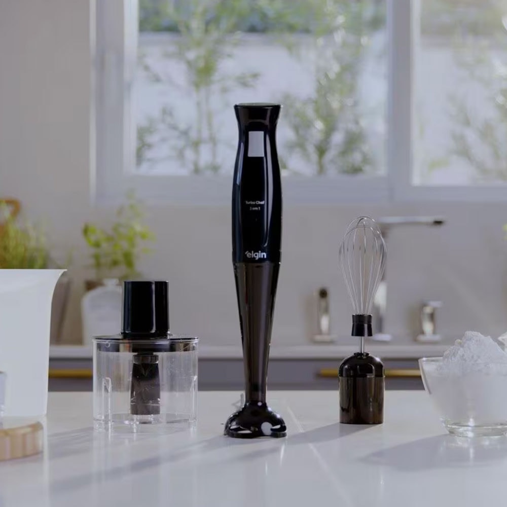 Imagem do Mixer Turbo Chef 3 Em 1 Preto 200w Copo 700ml Elgin