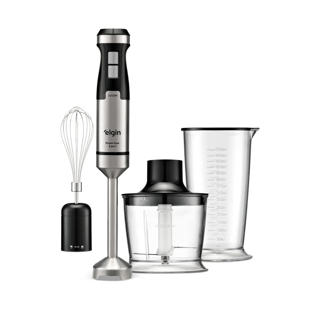 Imagem do Mixer Processador E Batedor 1000w Power Inox 3 Em 1 Elgin