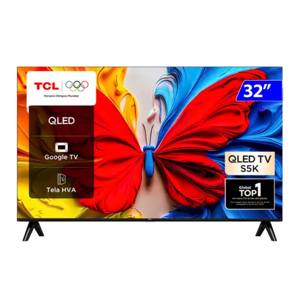 Imagem do Smart Tv Tcl Qled 32 Full Hd Google Tv 32s5k