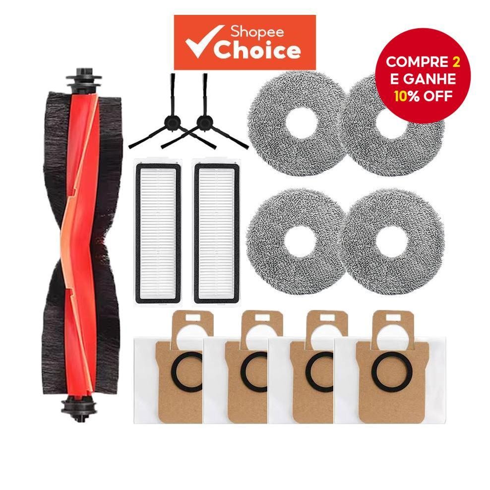Imagem do Para Xiaomi Robot Vacuum X20 Max X20 Pro Escova Principal Escova Lateral Filtro Mop Saco De Po