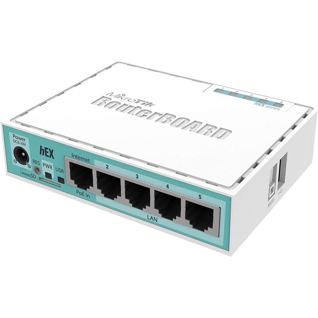 Imagem do Roteador Mikrotik Hex Gigabit 5p Rb750gr3
