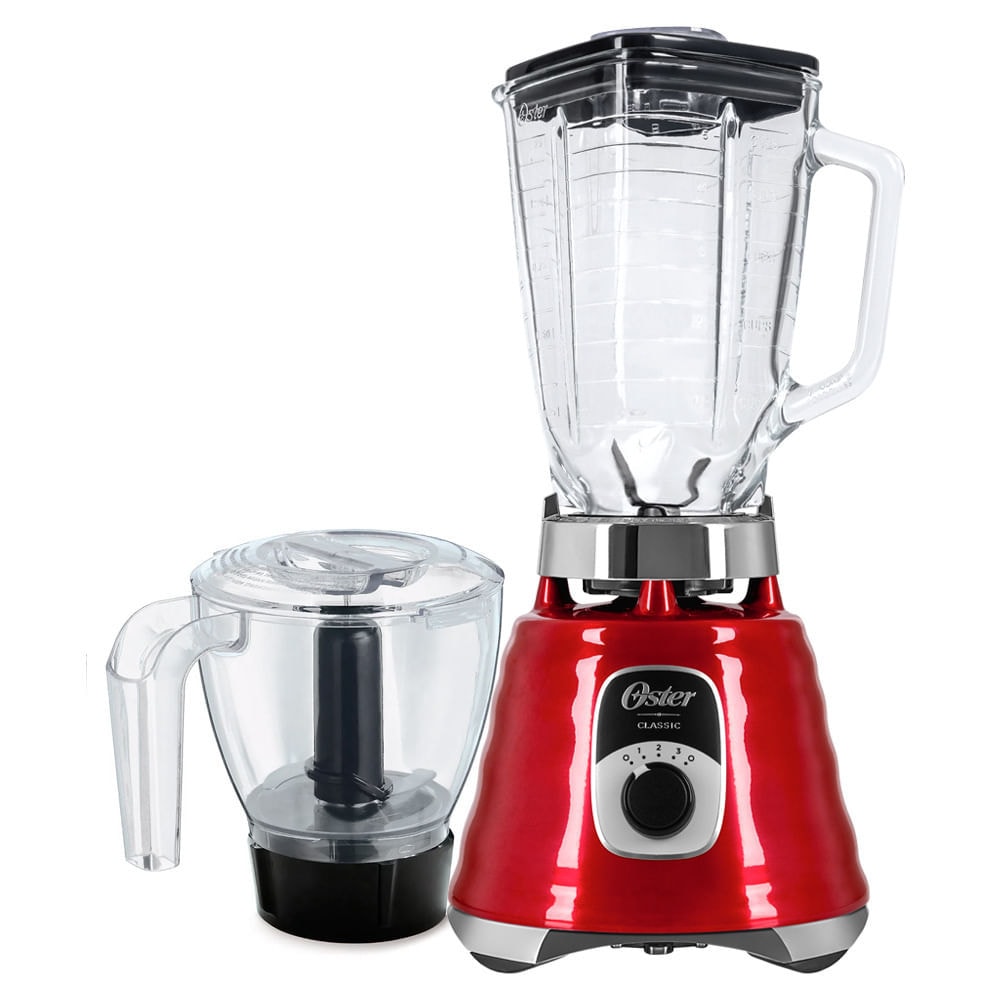 Imagem do Kit New Osterizer Vermelho Liquidificador E Base Processadora Oster