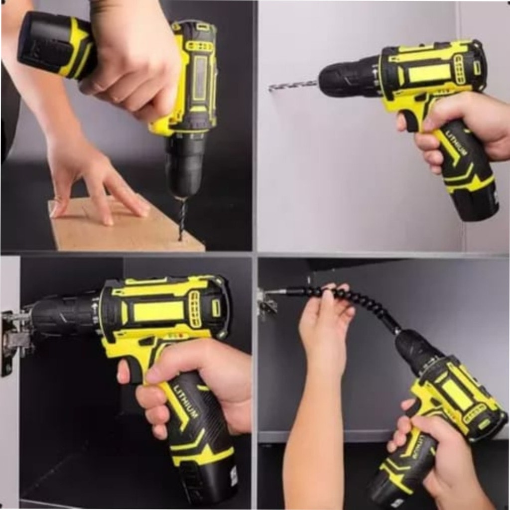Imagem do Parafusadeira Furadeira Sem Fio Bateria Impacto 12v Bt Dz42 Bivolt
