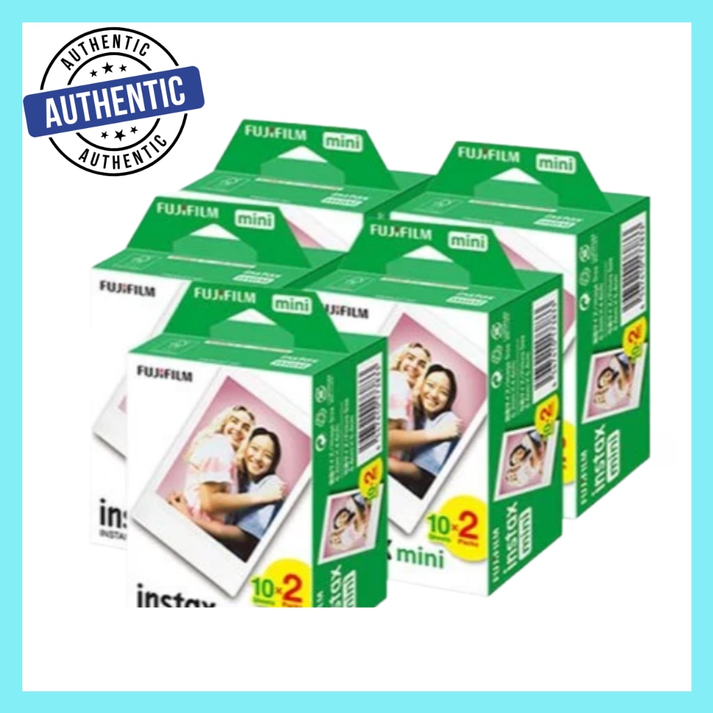 Imagem do Pacote Duplo De Filme Instantaneo Fujifilm Instax Mini Branco 10 20 40