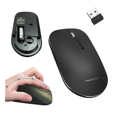 Imagem do Mouse Sem Fio 2 4g Pilha Aaa Dpi 1200 Para Pc Sha 08