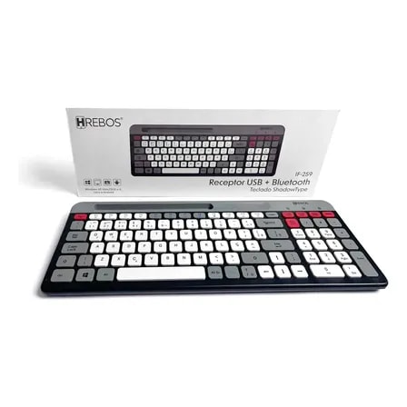 Imagem do Teclado Shadow Bluetooth E Usb Premium Mac Windows If 259 Tricolor