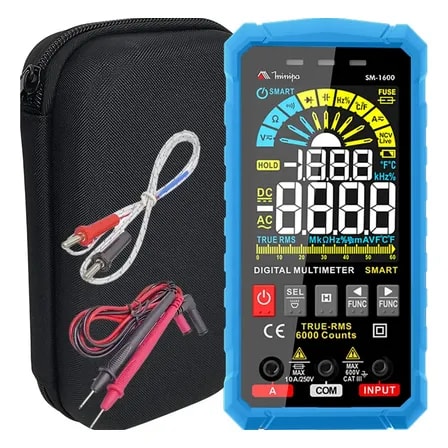 Imagem do Multimetro Digital Smart Sm 1600 Minipa Temperatura Ncv 600v