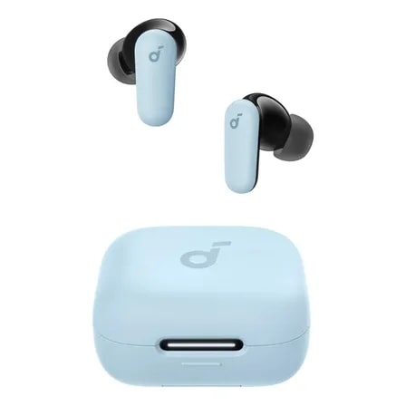Imagem do Fone Ouvido Sem Fio Soundcore P30i Gamer Bluetooth 5 4 Cancelamento De Ruido Ativo Adaptativo Multiponto 4 Microfones Azul Claro