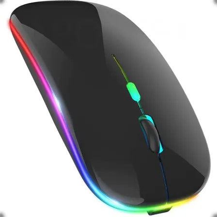 Imagem do Mouse Mini Slim Aportex Ap0067 1 Sem Fio Preto Silencioso Preto