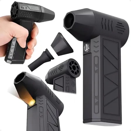 Imagem do Soprador Turbo Jato 130000 Rpm Sopro Forte Sem Fio Mini Preto
