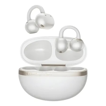 Imagem do Qcy Crossky C50 Clip On Fones De Ouvido Aberto Bluetooth 6 0 Branco