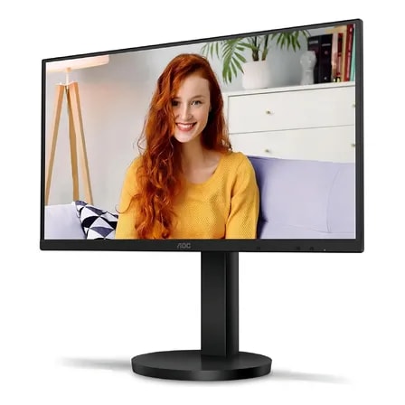 Imagem do Monitor Aoc 21 5 Full Hd 75hz 4ms Ajuste De Altura 22b3hmf Preto 127 220v