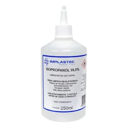 Imagem do Alcool Isopropilico 99 8 Puro Isopropanol 250ml Implastec