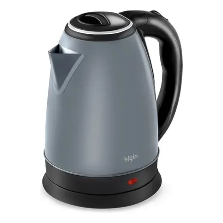 Imagem do Chaleira Eletrica Inox Elgin Sem Fio 1 8 L Cinza Lunar