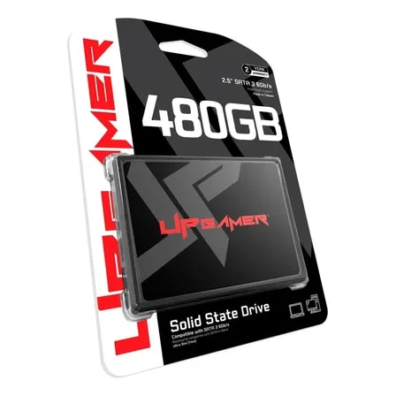 Imagem do Ssd Interno Up Gamer Up500 480gb Preto Sata Iii 2 5 550mb S Leitura