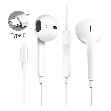 Imagem do Fone De Ouvido Tipo Type Usb C Para Xiaomi Cor Branco