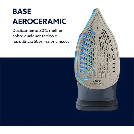 Imagem do Ferro De Passar Oster Gcstac7002 017 Vapor Vertical Cinza Escuro