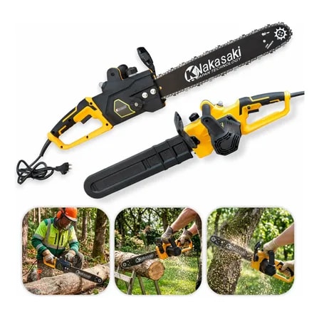 Imagem do Motosserra Eletrica Eletrosserra 2300w Sabre 16pol 48cm Amarelo 110v