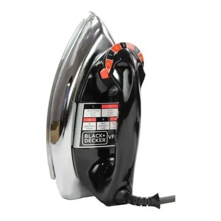 Imagem do Ferro De Passar Roupa Black Decker Vfa1110tm2 Com Base De Aluminio Preto 127v