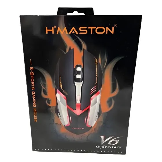 Imagem do Mouse H Maston V6 Gaming Com Fio 6d 2400dpi