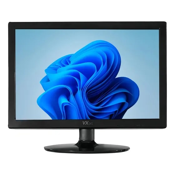 Imagem do Monitor 15 Led Hd 60hz 5ms Hdmi E Vga Furacao Para Suporte Ideal Para Pdv E Escritorios Vxpro Vx154x Cor Preto