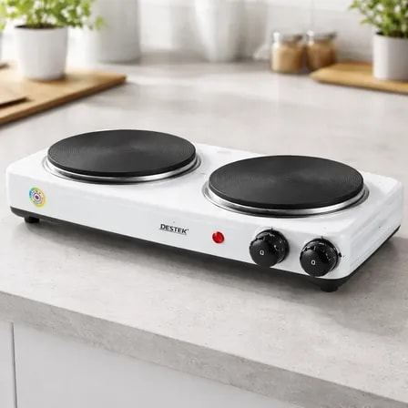 Imagem do Fogareiro Inducao 2 Bocas 127v 4000w Panelas Compativeis Branco 127v