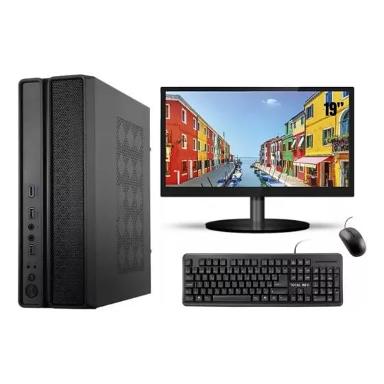 Imagem do Mini Cpu Total Info Completo Intel Core I5 16gb De Ram 240gb Monitor 19 Teclado E Mouse