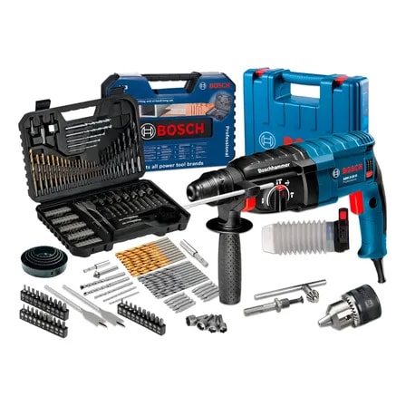 Imagem do Martelete Rompedor 820w Gbh 2 24 D Bosch 127v Jogo 103 Pcs Azul 127v 60hz