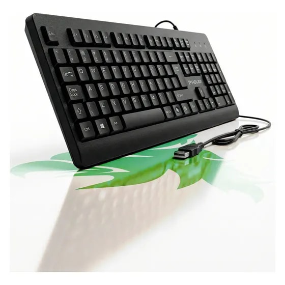 Imagem do Teclado Usb Com Fio Padrao Abnt2 Brasileiro Confortavel Para Pc E Notebook Pholex
